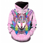 Kevad-s&uuml;gis lahedad Animal Tiger Meeste kapuutsikad 3D Prinditud Mehed Naiste Mood Vabaaja Pusad Kapuutsiga Pullover T&auml;navar&otilde;ivad Topid S