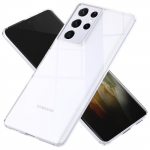 &Uuml;mbris - NALIA - Samsung Galaxy S21 Ultra - L&auml;bipaistev - J&auml;ik - Silikoonist p&otilde;rkeraud puhas