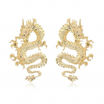 Populaarsed Firery Dragon Stud k&otilde;rvar&otilde;ngad Punk stiilis mao kujuga manseti k&otilde;rvar&otilde;ngad moeehted