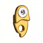 Jalgratta tagumise k&auml;iguvahetaja riidepuu pikendus, alumiiniumist maanteeratta raami k&auml;igukasti sabakonksu pikendus kuldne