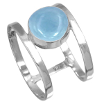 925 Sterling H&otilde;bes&otilde;rmus Naistele Kivist K&auml;sit&ouml;&ouml;ehe Yst&auml;v&auml;np&auml;iv&auml; Kingitus Amazoniit Angelit Sinine Opaal Botswana Agate Mohave Azuriit Kr&uuml;sokoll 5.5