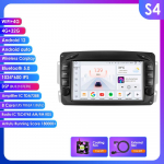 Hizpo 7 RDS Intelligents&uuml;steemiga AI Traadita CarPlay Android Auto Raadio Mercedes Benz CLK W209 W203 W463 W208 jaoks 4G Automeedia GPS 2din Autoradio S4 8Core 4G 32G