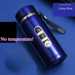 800ML-1L roostevabast terasest termospudel 304 teepudel autole, termospudel LED-temperatuurin&auml;idikuga, kaasaskantav joogitops 500ML Countless displays
