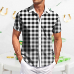 Meeste vabaaja l&uuml;hikeste varrukatega s&auml;rk, slim fit, stiilne meeste havai tr&uuml;kk L beež