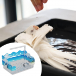 Bird Bath Box Shower Portable Reusable ,Easy to Clean ,Spacious Parrot Tub Birds Supplies A