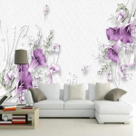 Tapeet Moodne 3D Stereo Lilledest Seinamaaling Lilleline Seinakujundus Taust Elutuba Teler Diivan Magamistuba Kodu Kaunistus 200 cm(W) x 140 cm(H)