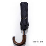 PALONY Solid Wood Handle Windproof Automatic Three-Fold Umbrella for Men