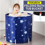 65cm E22666 T&auml;iskasvanute Kaasaskantav Kokkupandav Vann PVC Veevann V&auml;liruum Spaa Vann PVC + oxford + puuvill tumesinine v&auml;rv