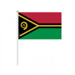 Drapeau miniatuurne - Vanuatu - 14 x 21 cm - pol&uuml;ester Resistant - Impression Recto/Verso - Mitmev&auml;rviline