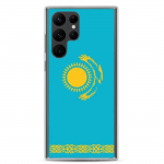 Coque T&eacute;l&eacute;phone &ndash; Samsung &ndash; Galaxy S22 Plus &ndash; Drapeau Kasahstan &ndash; Souple &ndash; mitmev&auml;rviline