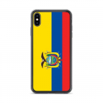 Coque iPhone - mitmev&auml;rviline - Drapeau &Eacute;quateur - Souple - TPU - Vertikaalne disain