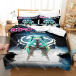 Anime T&uuml;drukud Hatsune Miku N&otilde;rk H&auml;&auml;l Tekikate Komplekt HD Tekikate Laste Voodipesu Komplektid Voodipesu Magamistoa Dekoor EU Single 90x200cm