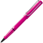 LAMY Safari Roosa kuulikalipliiats - Ergonoomiline k&auml;epide, M-ots sujuvaks kirjutamiseks - Vastupidav ASA-plastik - Sisaldab musta LAMY M63 t&auml;itepliiatsi