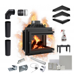 Malmist kamin KRATKI SIMPLE parem 8 kW &Oslash; 200