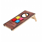 Cornhole komplekt V&auml;li m&auml;ngude kandekott Kokkupandav Cornhole m&auml;ng Lastele ja t&auml;iskasvanutele Siseruumides v&otilde;i v&auml;listingimustes Tagahoovi viskem&auml;ngud as the picture
