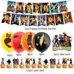 30 tk Puss in Boots peotarbed, sealhulgas Cake Topper &otilde;hupallide b&auml;nner