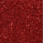 Tissu thermocollant - Ki-sign - Rouge &agrave; Paillettes - 15x20 cm - Id&eacute;al pour customisations - Hot Fix punane