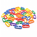 50 tk. Papagoi C-klambriga m&auml;nguasi linnu plastikust C-linki konks Aafrika hall koonuskook 50pcs