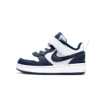 Nike Court Borough Low 2 TD Valge Signaalsinine Beebi tossud Sinine-T&uuml;hi BQ5453-107 21
