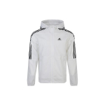 Adidas Spordihoodiga jakk meestele pealisr&otilde;ivad valge FT2833 XXL