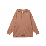 Nike lukuga fliisist kapuutsiga jakk Naiste jakid Oranž DD5635-215 XL