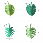 4 tk/pakk Creative Green Turtle Leaf k&uuml;lmkapimagnet k&ouml;&ouml;gile teadetetahvli k&uuml;lmkapimagnetiga kleebis kingitus kodukaunistuseks