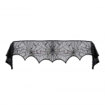 Halloweeni kaunistused Rekvisiidid Must pits Spiderweb Kamin Mantle Salli kate