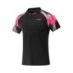 Li Ning Lauatennise Seeria Mugav Lihtne Mitmek&uuml;lgne Spordibr&auml;ndi Logo Kiiresti Kuivav L&uuml;hikeste Varrukatega T-s&auml;rk Unisex &Uuml;laosad Must AAYV117-1 M pink