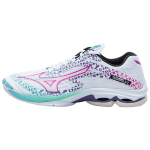 Mizuno Wave Lightning Z7 libisemiskindlad vastupidavad madalad v&otilde;rkpallijalatsid Unisex tossid Valge Lilla V1GA220053 42
