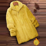 Women's solid color casual plush long sleeved pullover top XL