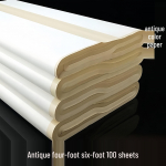 Antiikse v&auml;rviga t&ouml;&ouml;tlemata ja poolt&ouml;&ouml;deldud Xuan paber kalligraafia ja Hiina maali harjutamiseks (Neljajalaline, kolmjalaline, kuusjalaline) Four-Foot Six-Open 34x46cm 100 Sheets