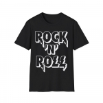 Rock'N'Roll T-s&auml;rk, Rockmuusika f&auml;nni s&auml;rk, Muusika logo T-s&auml;rk, Rokkari topp 4XL
