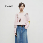 Broadcast Women's Round Neck Wool Knit Sweater L