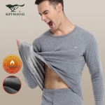 Septwolves Men's Thickened Fleece-Lined Thermal Underwear Set 2XL