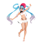 Hatsune Miku Figuur Racing Miku 2024 Suvepuhkuse Trio-Try-iT Ver. beige