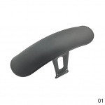 Universaalne mootorratta esiratas Poritiib Retro Must \Kroom Rehvi asend poritiib Pritsmekaitse Honda CG125 GN125 Cafe Racerile