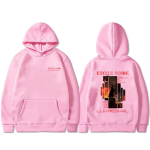 Prantsuse r&auml;ppar Luv Resval Etoile Noire graafilise kapuutsiga s&auml;rk meestele ja naistele Hip Hop Pop-muusika dressipluus meeste vabaaja puuvillased vintage kapuutsiga s&auml;rgid M pink