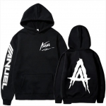 S&uuml;gisene fliisist meeste kapuutsiga dressipluusid Anuel AA Real Hasta La Muerte tr&uuml;kiga dressipluusid streetwear r&auml;ppar l&otilde;dvad pulloverid vabaaja kapuutsiga topid 3XL