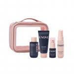 UNOVE Reisihoolduse komplekt juustele (&Scaron;ampoon 52ml Magus Tuul + Palsam 40ml &Otilde;rn &Otilde;is + &Otilde;liessents 10ml &Otilde;rn &Otilde;is + Pihusti 30ml)