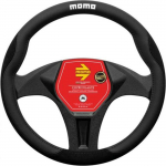 Couvre-volant en PVC - momo - 38-39 cm - Noir - Microfibre - Prise en main confortable - Compatible voiture - Souple