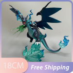 Pokemon Pika Charizardi tegevuskuju Must Charizard Anime figuur PVC kuju Mudel Nukk Kogu Dekoor M&auml;nguasi Laste s&uuml;nnip&auml;evakingitus no box