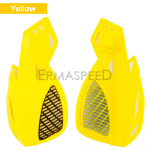 Motorcycle Handlebar Handguards 7/8 inch Hand Guards Brush Bar Protector for Motocross Motorbike Racing Dirt Bike kollane