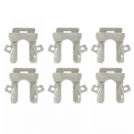 Automotive Repair Silver Headlight Retaining Clips OEM Number Compatibility Easy tallation Metal Construction