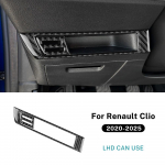 Renault Clio 5 MK5   2024 2025 LHD Ehtne Pehme S&uuml;sinikkiust Auto Juhi Panipaiga Kasti Raami Kaunistus Kleebis Black Carbon