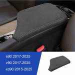 For Volvo XC60 armrest box cover S90 XC90 S60 V60 V90 suede armrest box cover pad decoration interior car accessories xc90s90v90