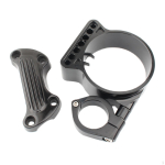 Bracket Handle Bar Riser Mount for XL 883, No wiring modifications required and installation is Black