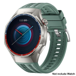 Silikoon+Kootud Rihm Huawei Watch GT6 Pro 46mm Spordirihm Huawei Watch GT6 Pro 46mm K&auml;ev&otilde;ru Correa Tarvikud;][ For GT6 Pro 46mm roheline