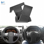 K&auml;sitsi &otilde;mmeldud must perforeeritud nahast auto roolikattekate Nissan Pathfinder III Frontier Xterra Navara 2005 - 2015 jaoks