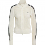 Adidas Kootud heegeldatud Firebird treeningjakk Mahedalt valge Naiste topp KC6496 L