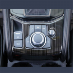 Auto Gear Panel Stainless Steel Decoration knob panel For MAZDA CX-5 CX5 2017 2018 Car Styling 1Pcs/Set sinine